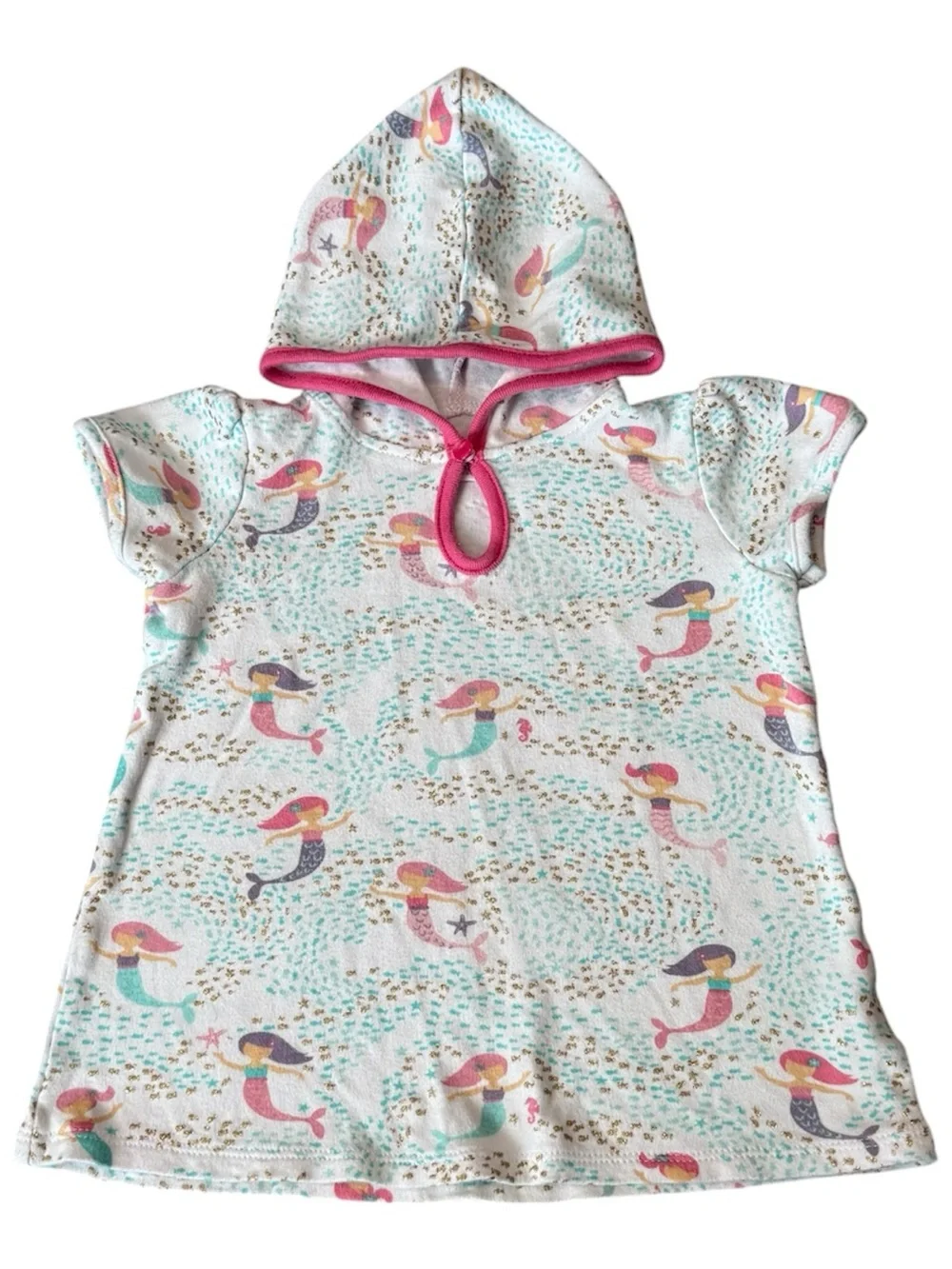 Mud Pie Baby Girl Swim Cover Up 12-18M Mermaid Fish Boutique